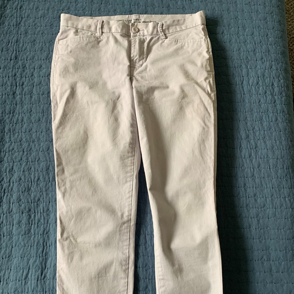 Gap Lilac Slim City Khakis